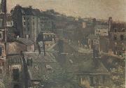 Vincent Van Gogh View of the Roofs Paris (nn04) oil